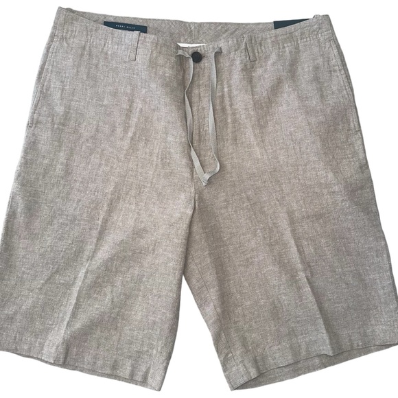 NWT PERRY ELLIS LINEN COTTON BLEND SHORTS RETAIL $69.50 - Picture 2 of 8